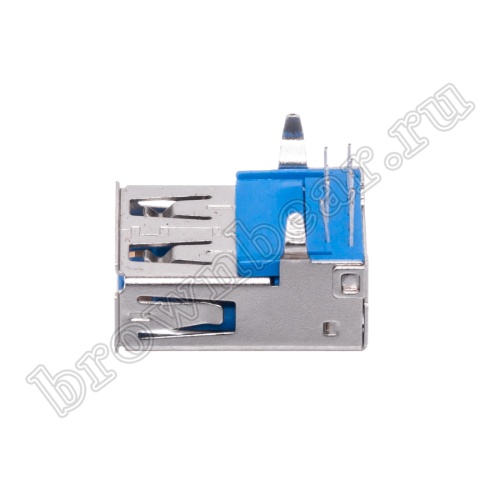 Разъем USB 3.0, тип А, гнездо на плату USBA3.0-1J фото 3