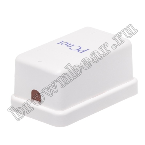 Розетка компьютерная накладная одинарная RJ-45, 8P8C, категория 5е, универсальная, PCnet  фото 5