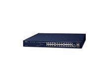 GS-4210-24T2S Управляемый L2/L4 коммутатор Planet, 24 порта 10/100/1000Мбит/с, 2 порта SFP 100/1000Мбит/с