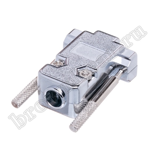 Корпус разъема D-SUB  9 контактов с удлиненными винтами, металлизированный DNT-9C фото 3