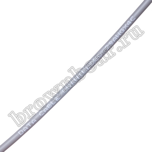 Кабель сигнальный коммуникационный 4 провода, 28AWG, бухта 50м, неэкранированный, серый SIN YU фото 3