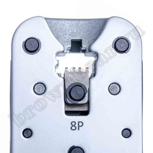 Пресс-клещи (кримпер) для обжима разъемов RJ-45, c храповым механизмом HT-L2182R фото 2