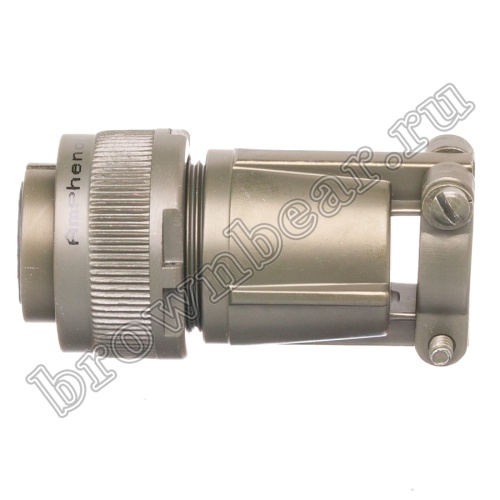 Разъём Amphenol серии MS, 4 контакта, розетка на кабель, тип 18, резьбовой MS3106E-18-10S фото 3