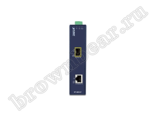 IFT-805AT Промышленный неуправляемый медиаконвертер Planet 1 порт 10/100Мб/с, 1 слот SFP 100Мб/с фото 2