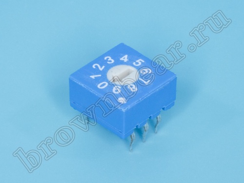 Переключатель Dip-Switch 10 позиций, поворотный