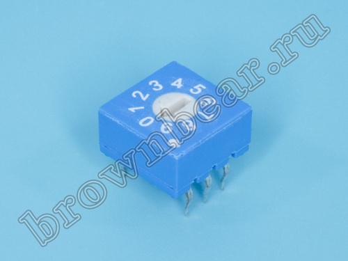 Переключатель Dip-Switch 10 позиций, поворотный