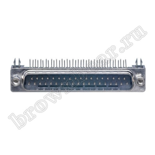 Разъем D-SUB 37 контактов, вилка на плату, прямой угол  7.2мм DRB-37MA фото 8