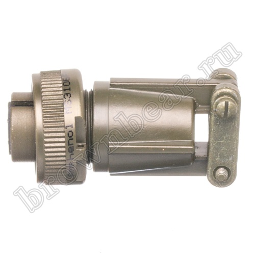 Разъём Amphenol серии MS, 7 контактов, розетка на кабель, тип 14S, резьбовой MS3106E-14S-A7S фото 6