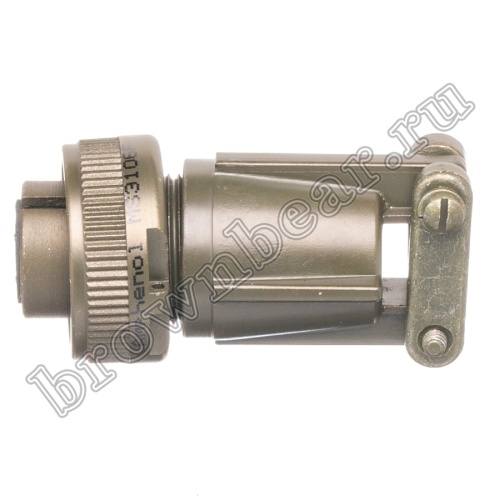 Разъём Amphenol серии MS, 7 контактов, розетка на кабель, тип 14S, резьбовой MS3106E-14S-A7S фото 3