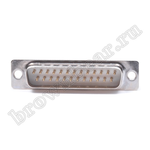 Разъем D-SUB 25 контактов, вилка на кабель, пайка DB-25M фото 2