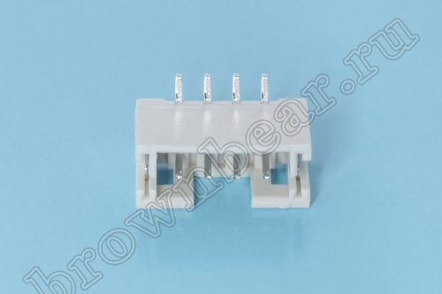 Разъем питания 4 контакта, вилка на плату, поверхностный монтаж, шаг 2.0 мм MW-4S фото 4