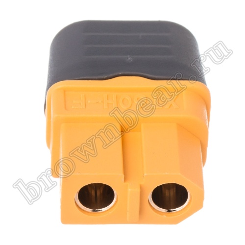 Разъем питания XT60 для АКБ, 2 контакта, розетка на кабель с кожухом XT60H-F.G.Y фото 5