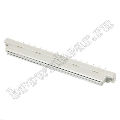 Разъём DIN 41612 32 контакта, розетка, длина контакта 4.0 мм, нечётный, 2 ряда