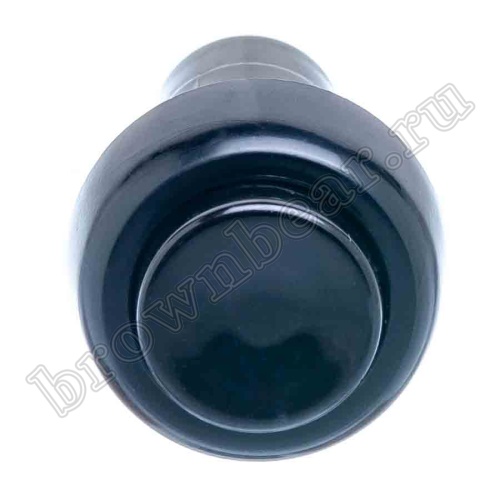 Кнопка с фиксацией, круглая на блок, НР, 220В, черная PSW-6FM-B фото 2