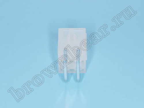 Разъем питания Mini-Fit 4 контакта, вилка на плату, прямой угол, с фиксатором, шаг 4,2мм MF-4MRA фото 5