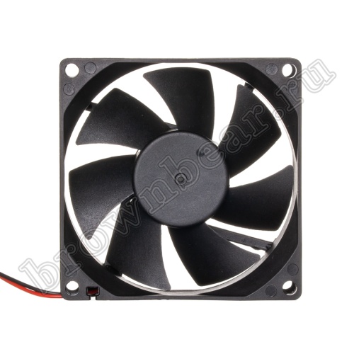 Вентилятор для корпуса 80х80х25, DC 12В, 0.20А, подшипник скольжения DAC8025M12S фото 3