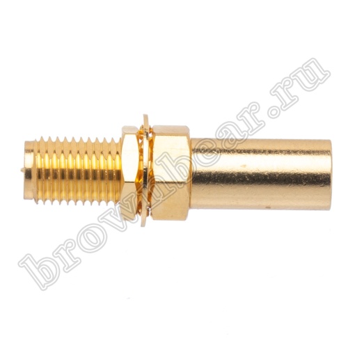 Разъем RP-SMA Amphenol, штекер на кабель RG-58, обжимной, позолоченный 132118RP фото 5
