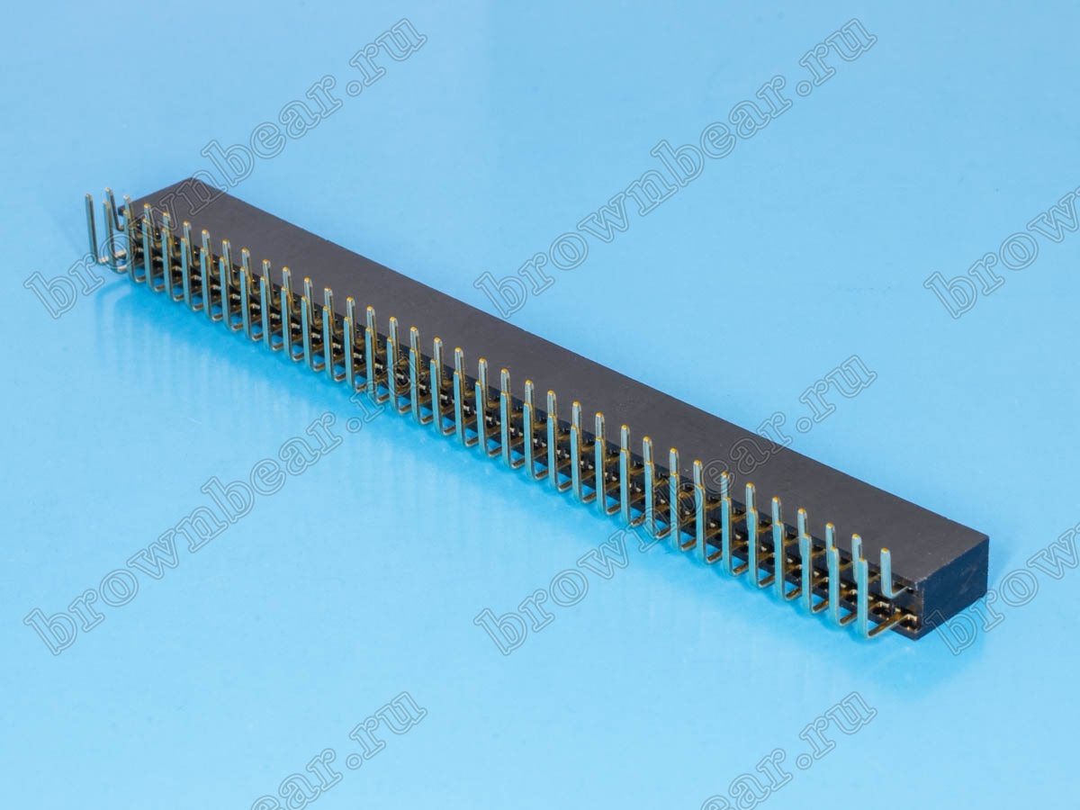 Разъем 2х35 гнездо на плату, шаг 2.54мм, прямой угол PBD-70R купить в ...