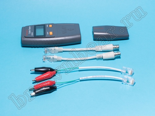 Тестер сетевого кабеля с разъемами RJ-11,12,45, BNC 