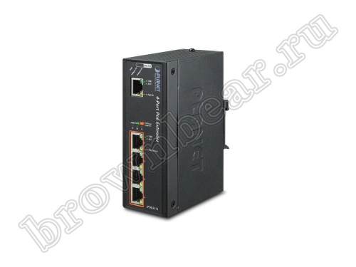 IPOE-E174 Промышленный PoE удлинитель Planet  10/100/1000Мб/с , 60Ватт Ultra PоE, 4 порта 10/100/1000Мб/с, IEEE 802.3af/at фото 2