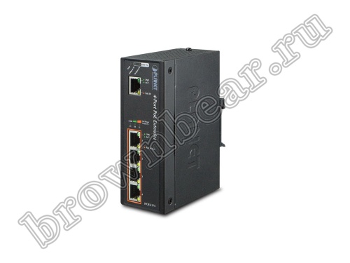 IPOE-E174 Промышленный PoE удлинитель Planet  10/100/1000Мб/с , 60Ватт Ultra PоE, 4 порта 10/100/1000Мб/с, IEEE 802.3af/at фото 2