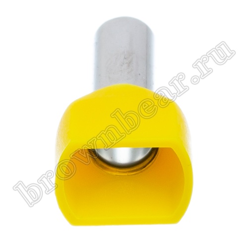 Кабельный наконечник штыревой втулочный изолированный НШВИ2 14 мм, под опрессовку на провод 6.0 мм², упаковка 100шт. TIC2-6.0-14 фото 4