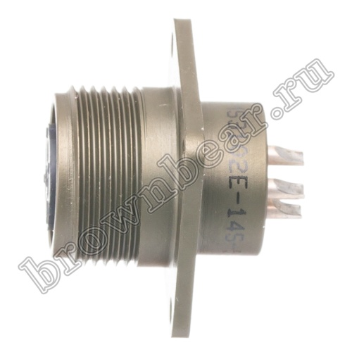 Разъём Amphenol серии MS, 5 контактов, розетка на блок, тип 14S, резьбовой MS3102E-14S-5S фото 3