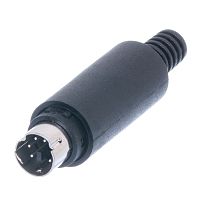 Вилка mini DIN 6 контактов на кабель MDN-6M