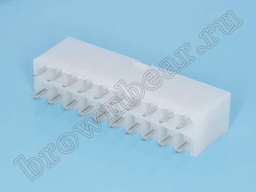 Разъем питания Mini-Fit 20 контактов, вилка на плату, шаг 4,2мм MF-20MA фото 3