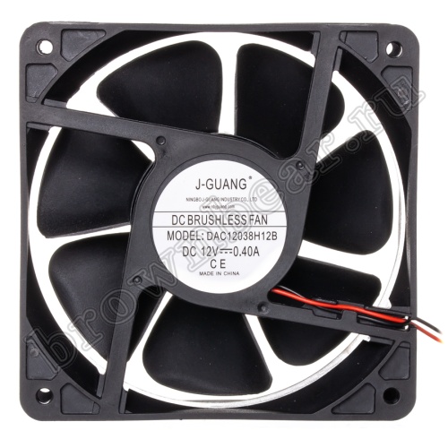 Вентилятор для корпуса 120х120х38, DC 12В, 0.40А, подшипник качения DAC12038H12B