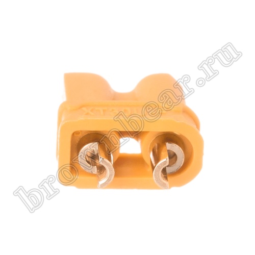 Разъем питания XT30 для АКБ, 2 контакта, розетка на кабель XT30U-F.G.Y фото 4
