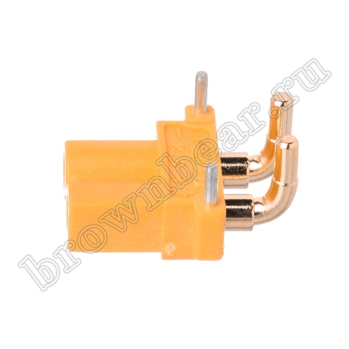 Разъем питания XT30 для АКБ, 2 контакта, розетка на плату угловая XT30PW30-F.G.Y фото 3