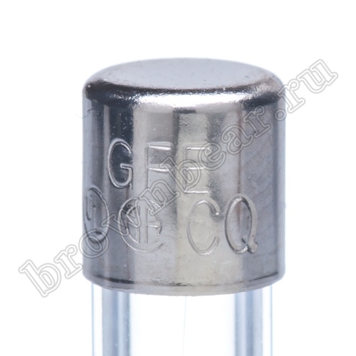 Предохранитель 5х20 мм, цилиндрический, стеклянный, быстрый, 0.25А/250В (GFE) фото 5