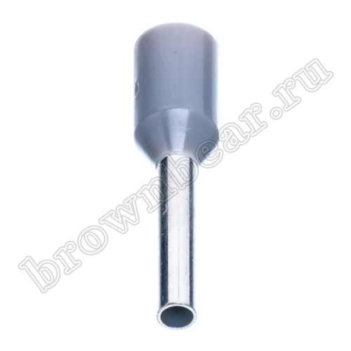 Кабельный наконечник штыревой втулочный изолированный НШВИ 8 мм, под опрессовку на провод 0.75 мм², упаковка 100шт. TIC-0.75-8 фото 2