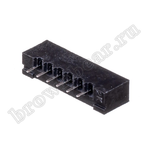 Разъем IDC 1x6 контактов под сверхплоский кабель, шаг 2.54мм FB-6 фото 2