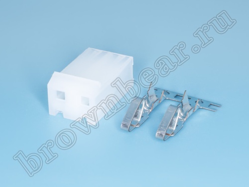 Разъем питания 2 контакта, гнездо на кабель, шаг 5.08 мм MHU-2/2