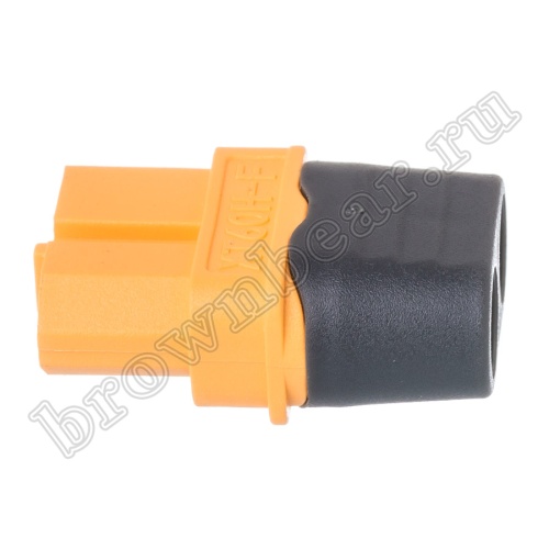 Разъем питания XT60 для АКБ, 2 контакта, розетка на кабель с кожухом XT60H-F.G.Y фото 6