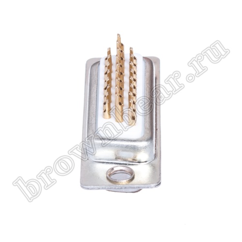 Разъем D-SUB  26 контактов высокой плотности, гнездо на кабель, пайка, тип 2 DHS-26F фото 6