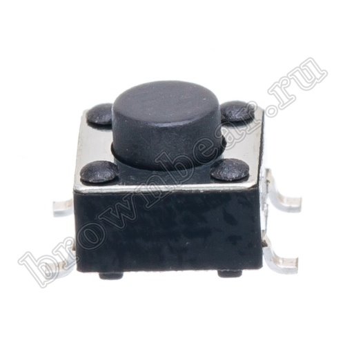 Кнопка тактовая SMD, 6х6 мм, h=5 мм, 4 контакта SWT-34-50 фото 3