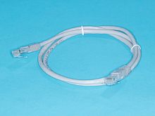 Патч-корд (шнур) RJ-45 - RJ-45 кат.5е, 1м, серый 