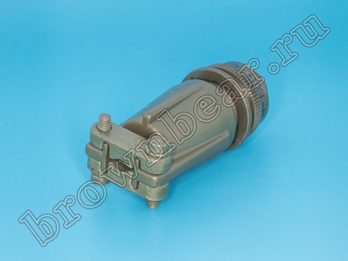 Разъём Amphenol серии MS, 2 контакта, вилка на кабель, тип 10SL, резьбовой MS3106E-10SL-4P фото 3