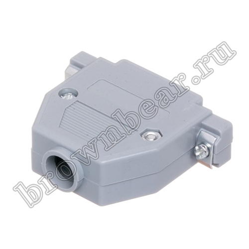 Корпус разъема D-SUB 25 контактов, серый, тип 2 DP-25C-G фото 2
