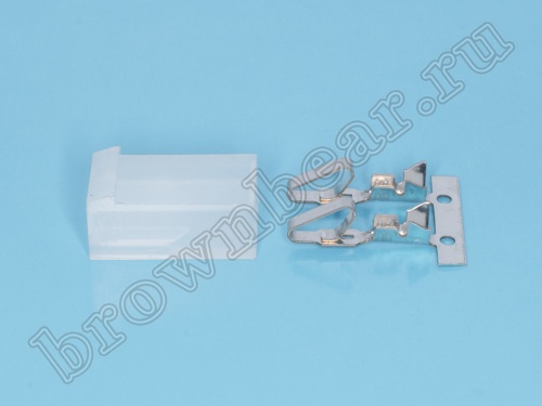 Разъем питания 2 контакта, гнездо на кабель, шаг 3.96 мм PHU-2 фото 6