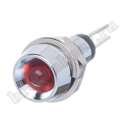 Светодиод в корпусе индикаторный, красный, 7.0 mcd