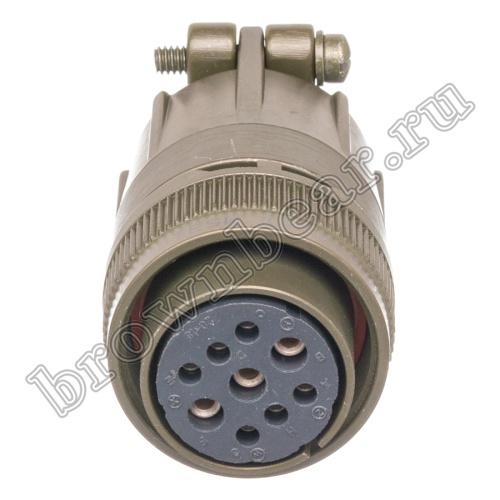 Разъём Amphenol серии MS, 9 контактов, розетка на кабель, тип 20, резьбовой MS3106E-20-18S фото 2