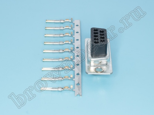 DC-9F Разъем D-SUB   9 контактов, гнездо на кабель, обжимные контакты фото 4