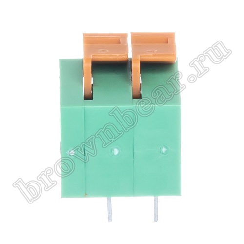 Клеммник нажимной на плату, 2 контакта, 5.08 мм, угловой TB-05A фото 5