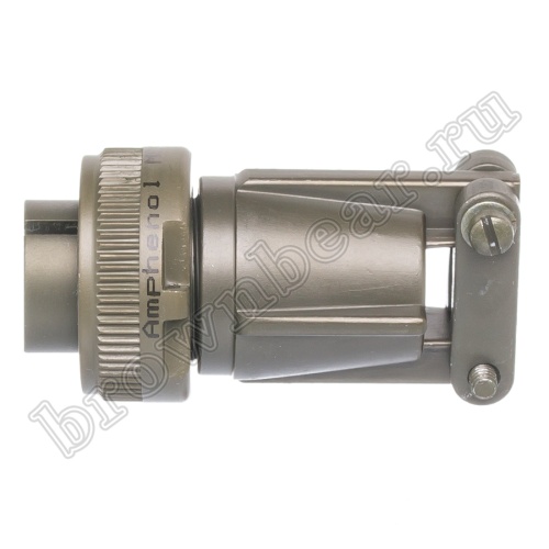 Разъём Amphenol серии MS, 4 контакта, вилка на кабель, тип 14S, резьбовой MS3106E-14S-2P фото 3