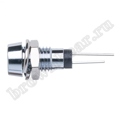 Светодиод в корпусе индикаторный, красный, 7.0 mcd фото 2