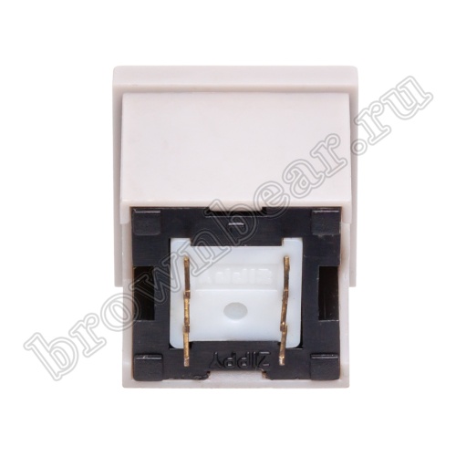 Кнопка мини без фиксации, желтая в сером корпусе PSM2-0-Y-G   фото 7